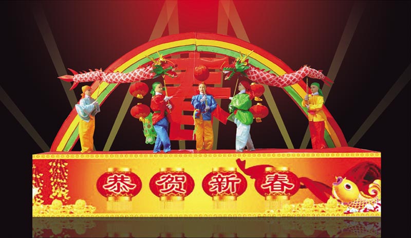 56电动五子戏龙-长6米高3.8米