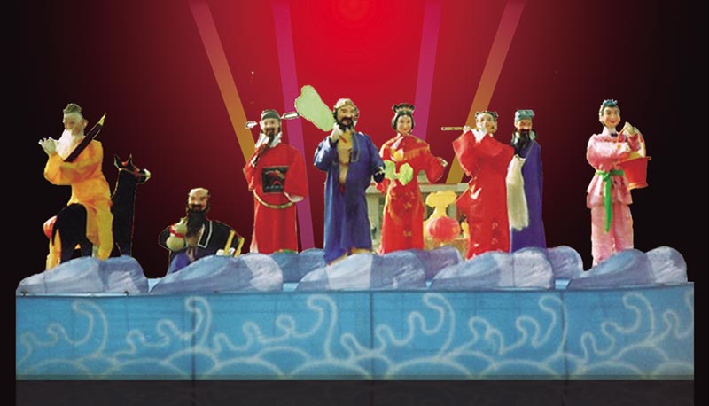 86号电动八仙人物-长6米-高2