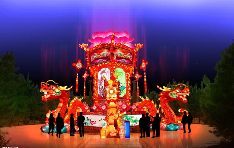 1号金龙贺春直径15米高10米